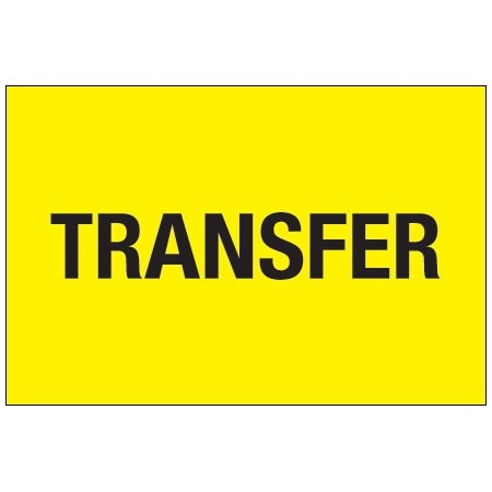 Bsc Preferred 2 x 3'' - ''Transfer'' Fluorescent Yellow Labels BUY00021164